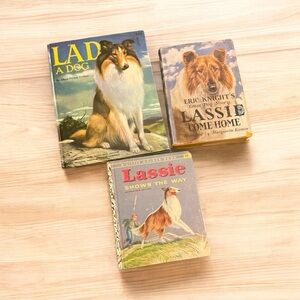 Rare Find - Three Vintage Books Of Lassie (1943, 1957, 1956) -